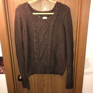 Brown knit sweater